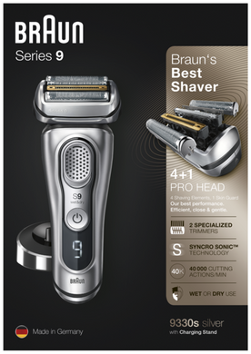Електрична бритва Braun Series9 9330s срібляста, типу 5793