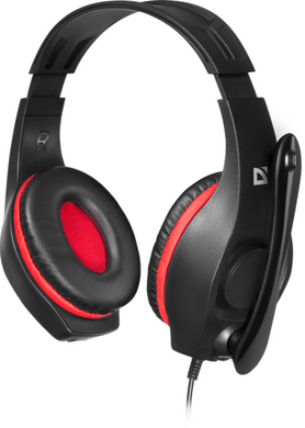 Гарнітура Defender Tune 130 Чорний+Червоний (63130)