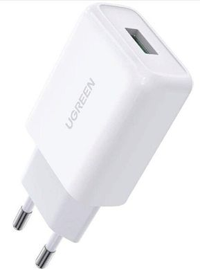 мережева зарядка Ugreen CD122 18W USB QC 3.0 Charger (Білий)