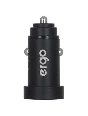 Автомобильное зарядное устройство Ergo ECC-224 Mini 2.4A 2xUSB Car Charger Black