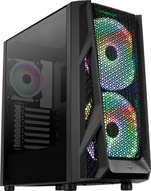 Корпус Aerocool AirHawk Duo-G-BK-v1 Black Mid Tower ARGB