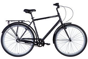 Велосипед ST 28" Dorozhnik COMFORT MALE з багажником задн St з крилом St 2024 (чорний (м))