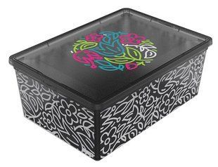 Контейнер Qutu Light Box Flouresent Grey, 10 л