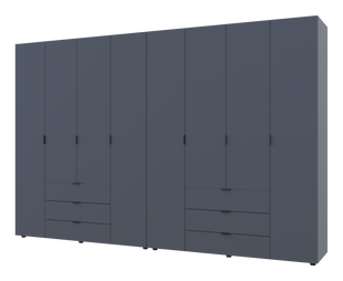 Комплект шаф для одягу Doros Гелар (2 шт.) 310х49,5х203,4 см Графіт (DRS-011122)