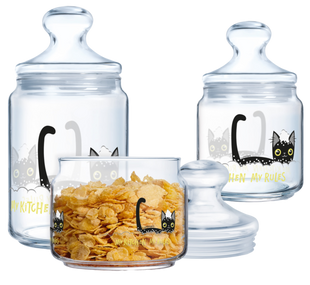 Набір банок Luminarc Club The Cute, 3х0.5, 0.75, 1 л