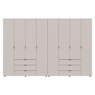 Комплект шаф для одягу Doros Гелар (2 шт.) 310х49,5х203,4 см Кашемір (DRS-011243)