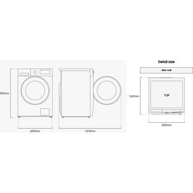 Прально-сушильна машина Samsung WD90DG5G34BELE