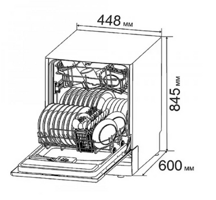 Посудомоечная машина PRIME Technics PDW 4596 W