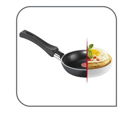 Сковорода TEFAL Simply&Clean 12 см Black (B5670053)