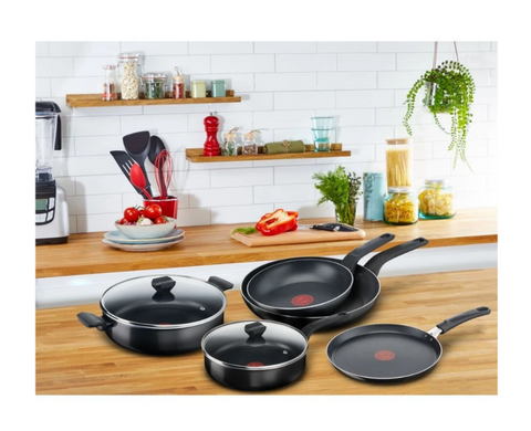Сковорода TEFAL Simply&Clean 12 см Black (B5670053)