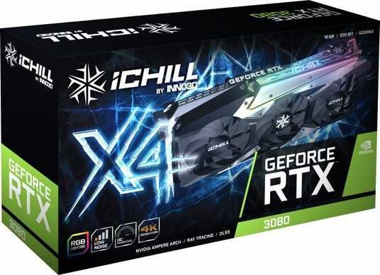 ᐉ Видеокарта Inno3d GeForce RTX 3080 iChill BLACK 10GB GDDR6 (LHR