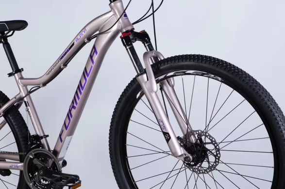 Велосипед AL 27.5" Formula ALPINA DD FR рама-16" серебристо-фиолетовый 2026