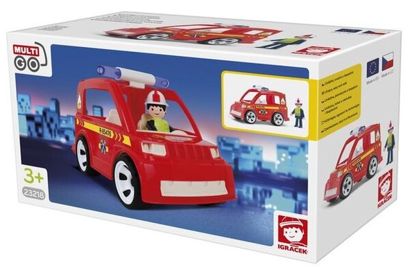 Іграшка Multigo - CAR WITH FIREMAN автомобіль пожежного
