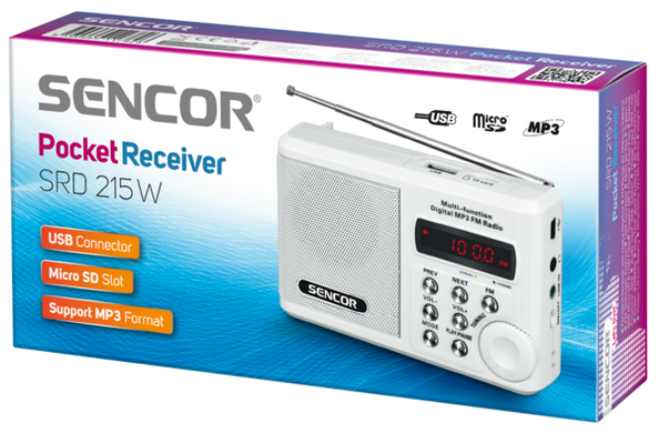 Радиоприемник Sencor SRD 215 White