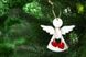 Новорічна іграшка, декоративна, ангел 11,5см, дерево фото 4