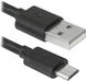 Кабель Defender USB08-10BH USB(AM)-MicroBM чорний 3м, blister фото 1