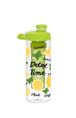 Пляшка д/води пл. Herevin Lemon-Detox Twist 0.65 л д/спорту з інфузером (161568-001)