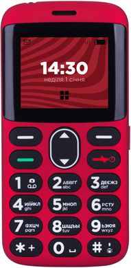Мобільний телефон Ergo R201 Dual Sim (червоний)