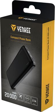 Портативний зарядний пристрій Yenkee YPB 2030-20000 mAh Li-pol+TYPE-C (Black)