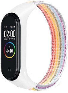 Ремешок TPU Nylon Xiaomi Mi Band 5 Rainbow