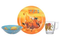 Набір дитячий Luminarc Disney Lion King, 3 предмети