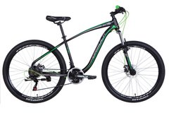 Велосипед 27.5" Formula KOZAK 2021 (чорно-сірий з зеленим (м))