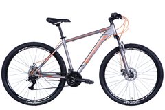 Велосипед 29" Discovery BASTION 2024 (серебристо-оранжевый(м))
