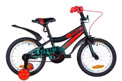 Велосипед 16" Formula RACE 2021 (черно-оранжевый с бирюзовым (м))