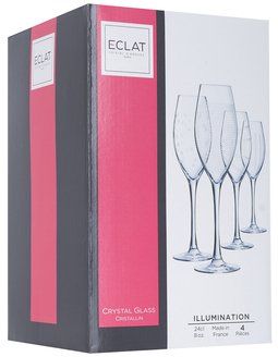 Набір келихів Eclat ILLUMINATION для шампанського 4*240мл L7564