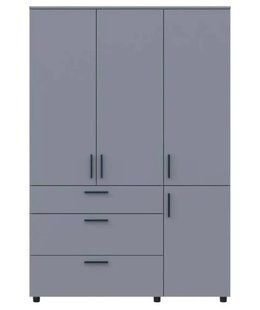 Шафа для одягу Doros Торн Сірий 3 ДСП/3Ш (полиці) 135х51.6х200 (DRS-012064)