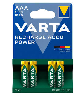 Акумулятор VARTA ACCU AAA 1000mAh BLI 4 (READY 2 USE)