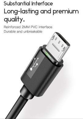 Кабель T-Phox Nets T-M801 Micro USB - 0.3m (Черный)