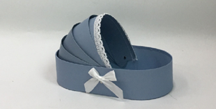 Подарункові коробки Ufo W9298 33*17*8 BLUE колиска
