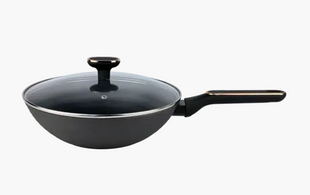 Сковорода Wok Magio MG-1168 28см зі скляною кришкою