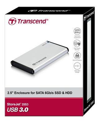 Внешний карман для SSD/HDD Transcend Case StoreJet TS0GSJ25S3 2.5"