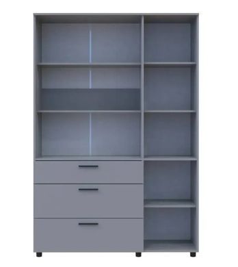 Шафа для одягу Doros Торн Сірий 3 ДСП/3Ш (полиці) 135х51.6х200 (DRS-012064)