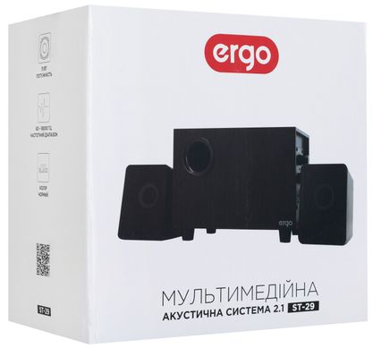 Мультимедийная акустика Ergo ST-29 220V 2.1 Black