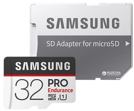 Карточка памяти Samsung microSDHC 32GB PRO Endurance UHS-I (R100, W30MB / s) (MB-MJ32GA / RU)