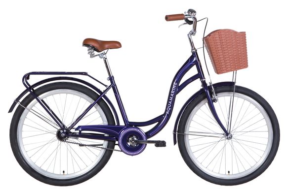 Велосипед 26" Dorozhnik AQUAMARINE 2021 (темно фіолетовий)