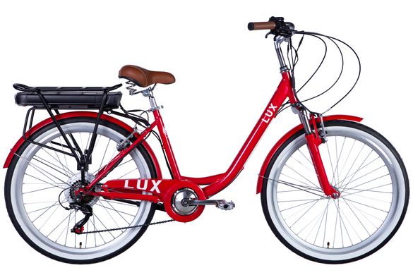 Электровелосипед 26" Dorozhnik eLUX AM рама-17" 36B 12.5А*ч 500Вт задн. красный 2024