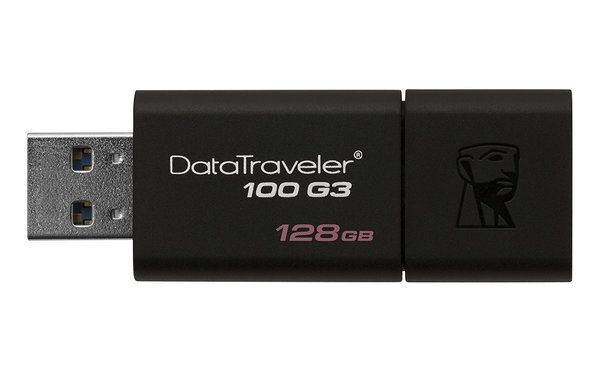 Флеш-драйв Kingston USB 3.0 128GB DT 100 G3 Black