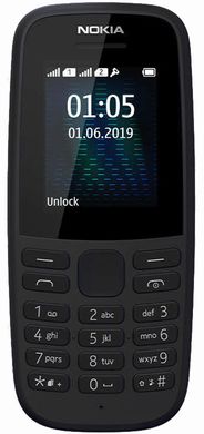 Мобильный телефон Nokia 105 (black) TA-1203 (без зарядного устройства)