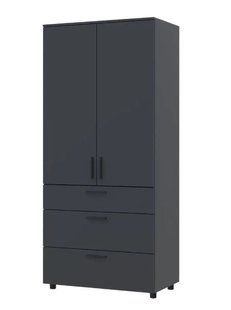 Шафа для одягу Doros Торн Антрацит 2 ДСП/3Ш (штанга) 90х51.6х200 (DRS-012073)