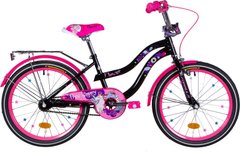 Велосипед 20" Formula FLOWER 2021 (черный с розовым)