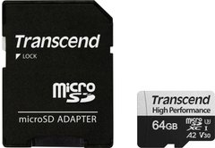 Карта памяти Transcend microSDHC 330S 64GB UHS-I U3 A2