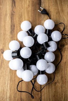 Електрогірлянда світлодіодна "Лампочка",тепло- білий колір, 20LED,3М, 1.2 W, 220V
