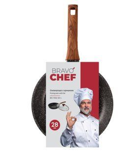 Сковорода BRAVO CHEF з кришкою 28 см (BC-1102-28 L)