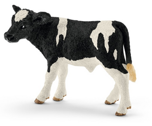Игрушка фигурка Schleich Черно-белый теленок