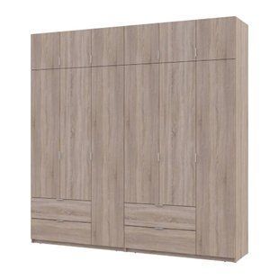 Шафа для одягу Doros Лукас Дуб сонома 3+3 ДСП 240х50х240 DRS-011703 (42005107)
