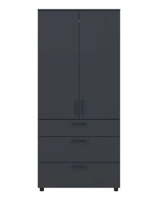 Шафа для одягу Doros Торн Антрацит 2 ДСП/3Ш (штанга) 90х51.6х200 (DRS-012073)